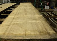 Live sawn ash lumber