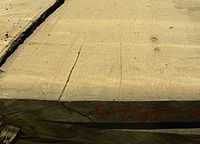 Live sawn pin oak lumber